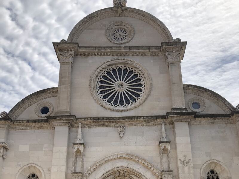 Façade of St James Cathedral in Šibenik